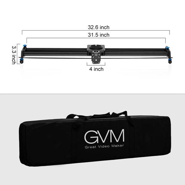 GVM GT-J80D Professional Video Aluminum Motorized Camera Slider 32”