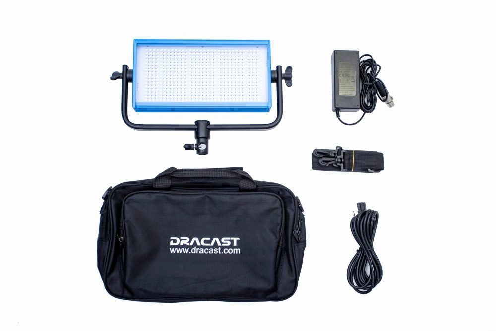 Dracast LED500 Pro Series Bi-Color LED Panel Light with Gold Mount Battery Plate