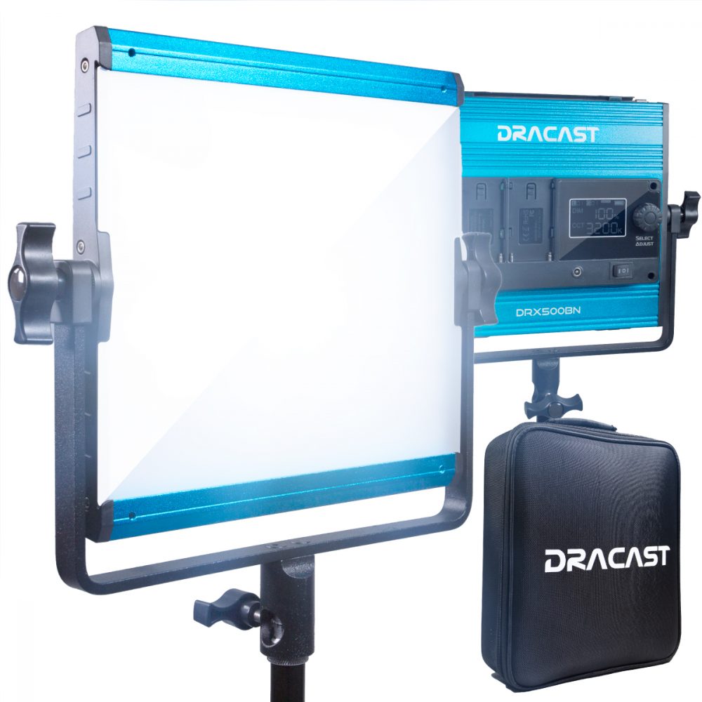 Dracast LED500 X Series Daylight LED Light with Dual NP-F Battery Plate