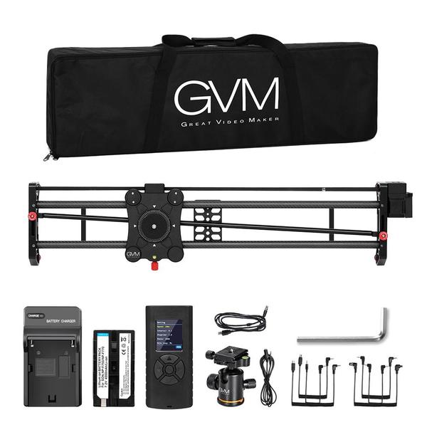 GVM GP-120QD Professional Video Carbon Fiber Motorized Camera Slider 48”