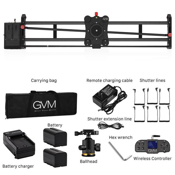 GVM GT-120WD Wireless Carbon Fiber Motorized Camera Slider 47